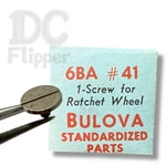 Bulova 6BA Ratchet Wheel Screw #41 5415/156 Font 120 Fits Multiple Cal Read!. Fixed Price $10.99.