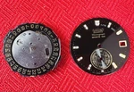 Seiko 6M25A Quartz Chronograph Movement Black Sports 100 Dial Parts 6M25-807M R3. Fixed Price $37.43.
