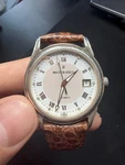 Men's Sterling Silver Watch Magnum Arkov SV925 Automatic Date Eta 2824 37MM. Fixed Price $350.00.