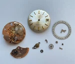Vintage Elgin 971 Automatic Watch Movement Dial 17 Jewels Swiss Parts Repairs. Fixed Price $31.49.