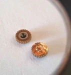Omega Watch Parts, Crown, Rose / Pink Gold, Dress 6MM Tap 10. Fixed Price $60.00.