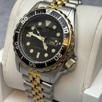 Vintage Seiko Divers 200M 7N36-6A29 Men's Watch New Battery Two Tone Quartz 40MM. Fixed Price $224.99.