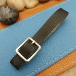 Black Saddle Leather Vintage Pocket Watch Fob Strap & Brass Finish Solid Buckle. Fixed Price $15.00.