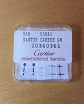 Genuine Cartier Complete Set Of Blue Hands Santos Carrie Gm 10360381. Fixed Price $65.00.