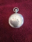 C.1880 Elgin Coin Silver Pocket Watch, W/ Waltham Hunters Case, 151.6 Grams. Fixed Price $500.00.