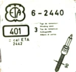 Eta 2440 2442 Winding Stem Watch Part 401. Fixed Price $13.95.
