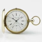 Huguenin & Fils Swiss Pocket Watch Independent Split Second Flasching 1880. Fixed Price $8850.00.
