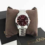 Bulova Men's Surveyor Red Dial Automatic Stainless Steel Watch 39MM 98B422. Fixed Price $251.06.