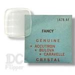 Accutron 2180G Watch Crystal 1478-4F Rectangle Fancy 25.8 X 26.6 Case# G3155 Nos. Fixed Price $24.99.