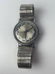 Vintage 1970'S Timex Mercury Watch Working! - Blue Accents Date Manual Wind. Fixed Price $49.99.