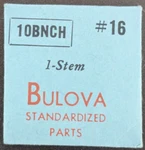Nos New Genuine Bulova Cal. 10BNCH # 16 Winding Stem - Vintage Watch Part. Fixed Price $13.49.