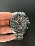 Citizen Promaster Skyhawk U600-S049570 Eco-drive Titanium Radio Controlled Watch. Fixed Price $249.00.