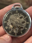 1939 Girard Perregaux Shell Oil Skeleton Pocket Watch Running. Fixed Price $174.99.