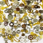 25 Unique Gears Part Steampunk Lot Altered Movements Watchmaker Repair. Fixed Price $6.64.