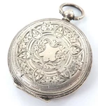 1800S Great Case / .935 Swiss Silver Key Wind Pocket Watch.. Fixed Price $105.89.