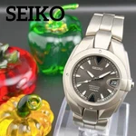 Seiko 8F32 0040 Perpetual Calendar Quartz Mens Watch Gray Silver Authentic. Fixed Price $330.73.