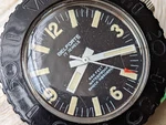 Vintage 1970'S Belforte 666 Ft Diver W/pristine Dial,warm Patina,all Ss Case. Fixed Price $395.00.