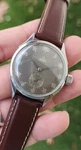 Vintage Omega Automatic Bumper Ref 2374 Cal 30.10 Ra Men's 35MM Grey Dial Watch. Fixed Price $1300.00.