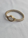 Gubelin Swiss Ladies Wind-up Watch 18K Gold Mechanical Rare! Two-tone 1940S. Fixed Price $1129.23.
