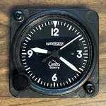 Cessna Wakmann Lemania Cal 7510 A-11 Aircraft Clock White Numbers Hands. Fixed Price $369.95.