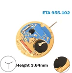 Eta 955.102 Swiss Quartz MOVEMENT-3 HANDS-HEIGHT:3.64MM-WITHOUT Disk.. Fixed Price $55.00.