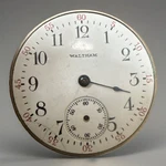 Waltham Pocket Watch Movement Dial Set Serial 16865763 Antique Usa. Fixed Price $59.00.