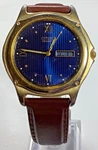 Citizen Mens Vintage Watch Day/date Blue Dial 5500-R10354 New Battery. Fixed Price $44.99.