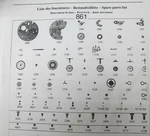 Omega CAL.861 Movement Parts Open Package - Select An Item. Fixed Price $50.00.