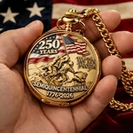 Retro American Style 1776-2026 250TH Anniversary Pocket Watch Winding Movement. Fixed Price $28.96.