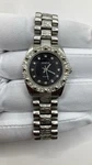 Geneva Crystal Bezel Silver Tone Bracelet Ladies Watch 6.25 Max Wrist 25.5 Mm. Fixed Price $14.95.