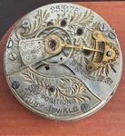 Vintage 18 Size B. Hanlon W.co Pocket Watch Movement Swiss Mock Running 23J. Fixed Price $85.00.