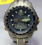 C605 Citizen Eco-drive Titanium Chrono Watch For Men RTN-3-JC-7. Fixed Price $249.00.