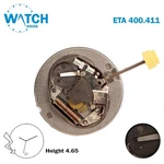 Eta 400.411 Swiss Made Movement, White Date Disk On 6, 3 Hands.. Fixed Price $27.99.