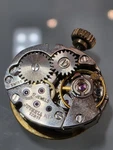 Vintage Juvenia 12311 Swiss Watch Movement 17J Solid 18K Gold Dial & Hands Runs. Fixed Price $59.95.