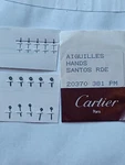 Genuine Cartier 616 Set Of Blue Hands Santos Ronde Pm 20370381-NOS .. Fixed Price $50.00.