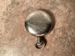 Vintage 17J American Pocket Watch Railroad Era Double Sunk Enamel Runs & Signed. Fixed Price $600.00.