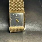 Vintage 1979 Bulova Black & Diamond Manual Wind Wristwatch Swiss Gold Tone. Fixed Price $149.99.