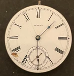 Antique 1885 Waltham Bond St 1884 Pocket Watch Movement Running Ticks 14S 7J Usa. Fixed Price $39.95.