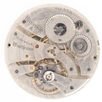 Waltham Riverside Colonial 14-SIZE 19-JEWEL Antique Pocket Watch Movement. Fixed Price $68.00.