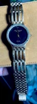 Vintage Jules Jurgensen Ladies Quartz Watch Black Dial Crystal Bezel Gold Tone. Fixed Price $59.99.