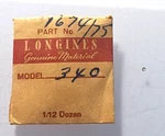 Longines 340 Bushing Upper & Lower Winding Wheel Watch Part #1674/75. Fixed Price $19.95.