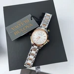 Bulova New 98P200 Lady Sutton White/rose Gold Diamond Quartz Women's Watch 28MM. Fixed Price $100.00.