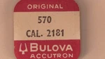 X1 Bascule Watch Bulova Accutron 2181 PART.570. Fixed Price $27.92.