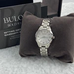 Bulova Sutton Women's Watch 96P219 Diamond White Dial Quartz Stainless Steel. Fixed Price $99.00.