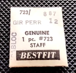 Girard Perregaux Caliber 12 Balance Staff Incabloc Watch Part #723-887. Fixed Price $13.95.