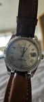 Zanutti Chancellor Automatic Silver Dial Men's Watch Brown And Black Strap 39MM. Fixed Price $90.00.
