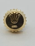 Rolex Crown, 5.3MM 24 530 8, 18K Yellow Gold, Mint Condition. Fixed Price $175.00.
