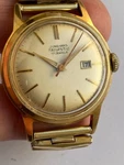 Vintage Rare Men Wirst Watch Junghans Trilastic Gold Plated 17 Top Cal. 93/1. Fixed Price $247.99.