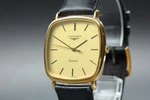 Longines 155 6894 32MM Gold Dial Quartz Men's Watch Vintage Near Mint. Fixed Price $199.90.