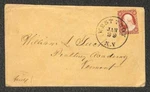 Usa Scott #11 Stamp West Troy New York Dpo Tucker Medical Adv Cover (1857). Fixed Price $24.95.
